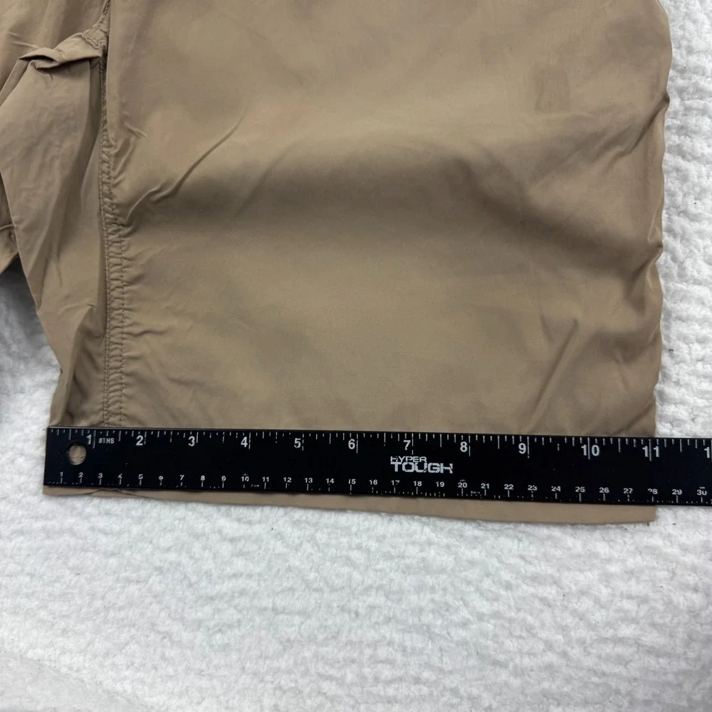 Mountain Khakis Equatorial Shorts Mens 33x9 Brown Relaxed Fit Logo Flat Front